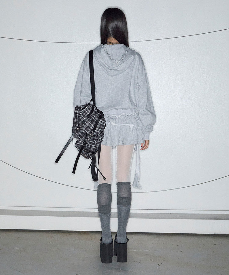 先行予約販売 - 3 Tiered Lace-Up Ruffle Skirt