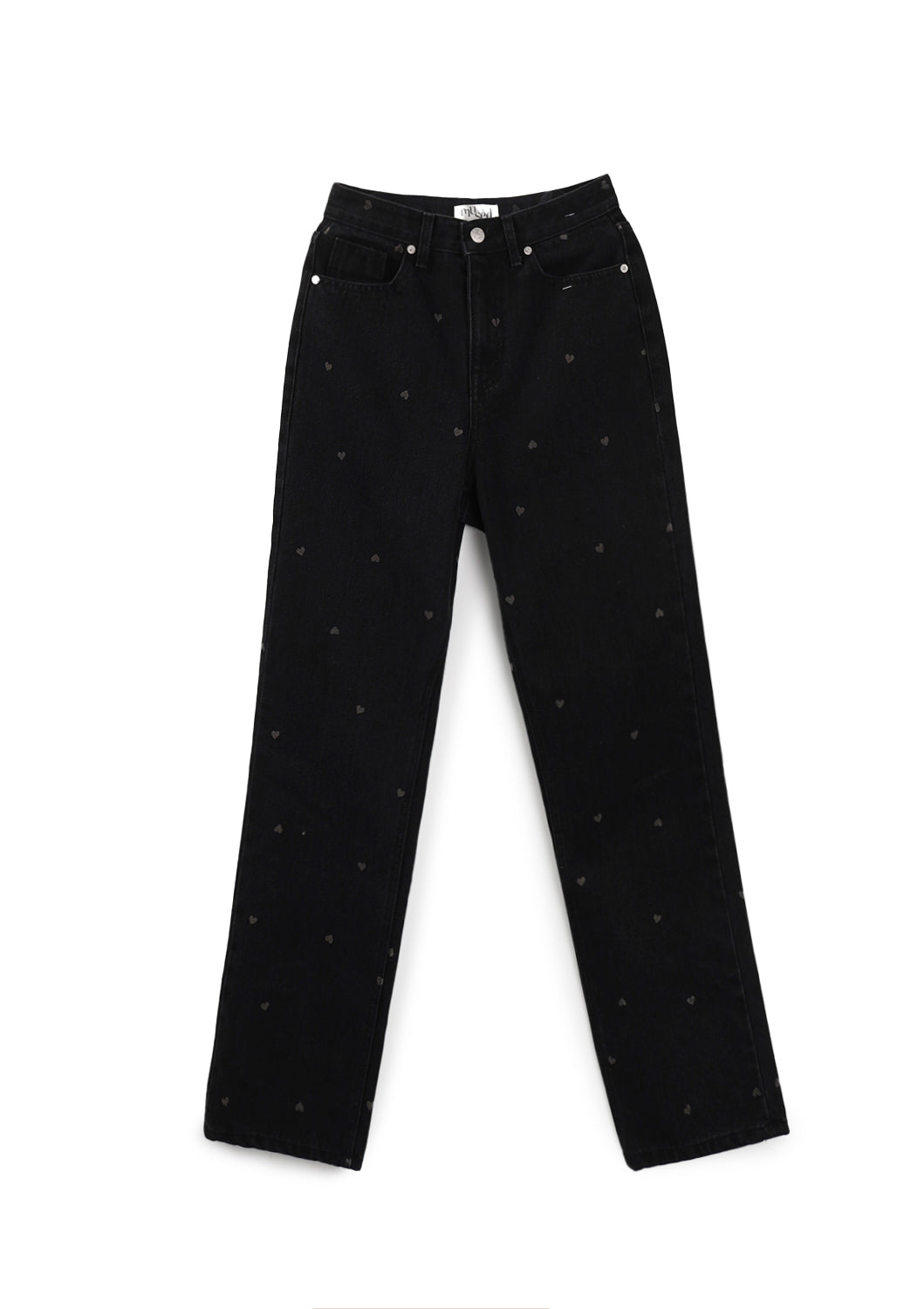 Heart Bleach Jeans