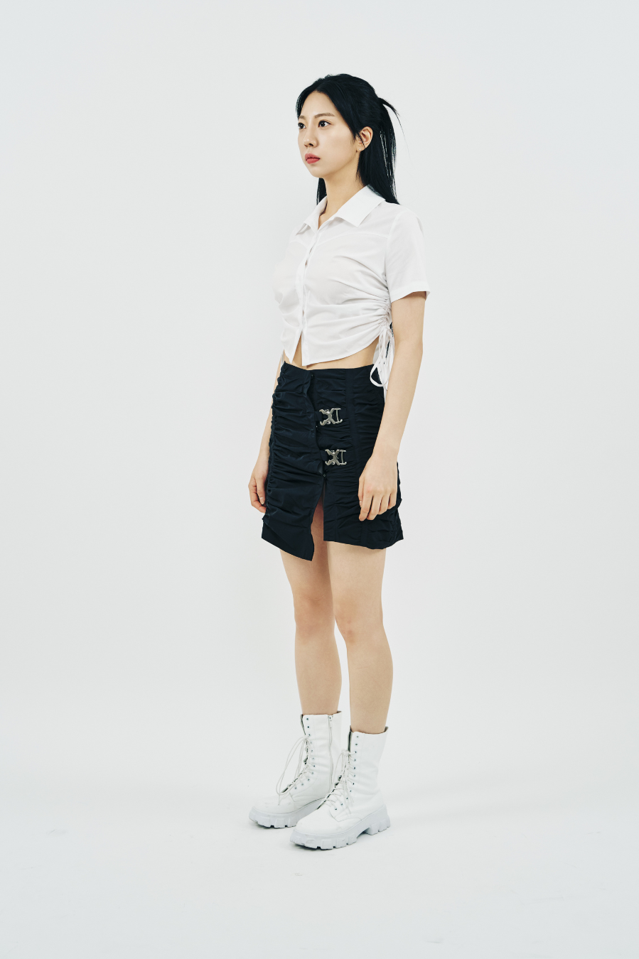 SHIRRING SKIRT