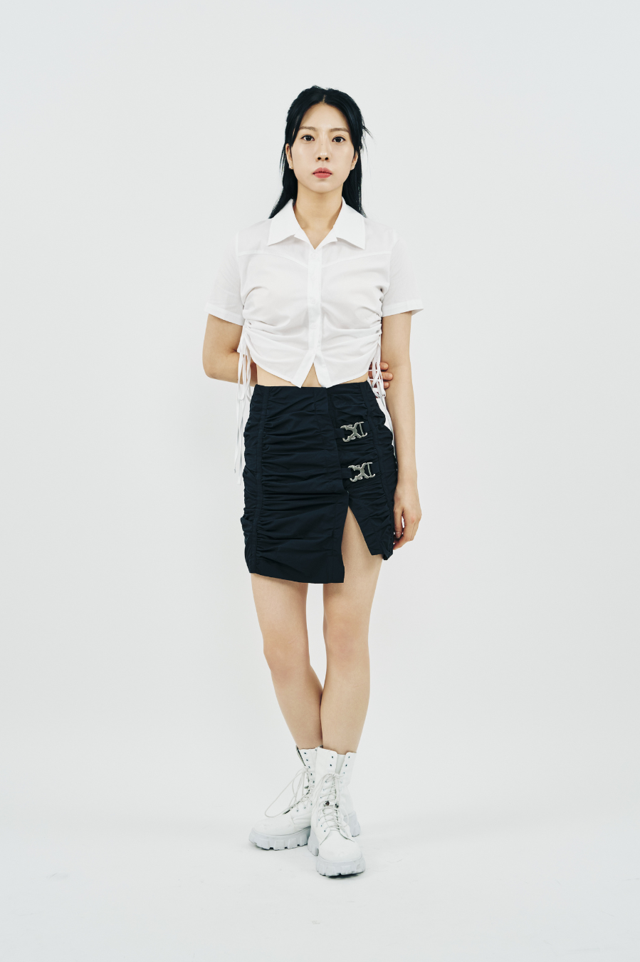 SHIRRING SKIRT