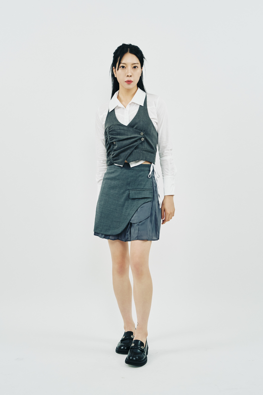 SHIRT PLEATS SKIRT