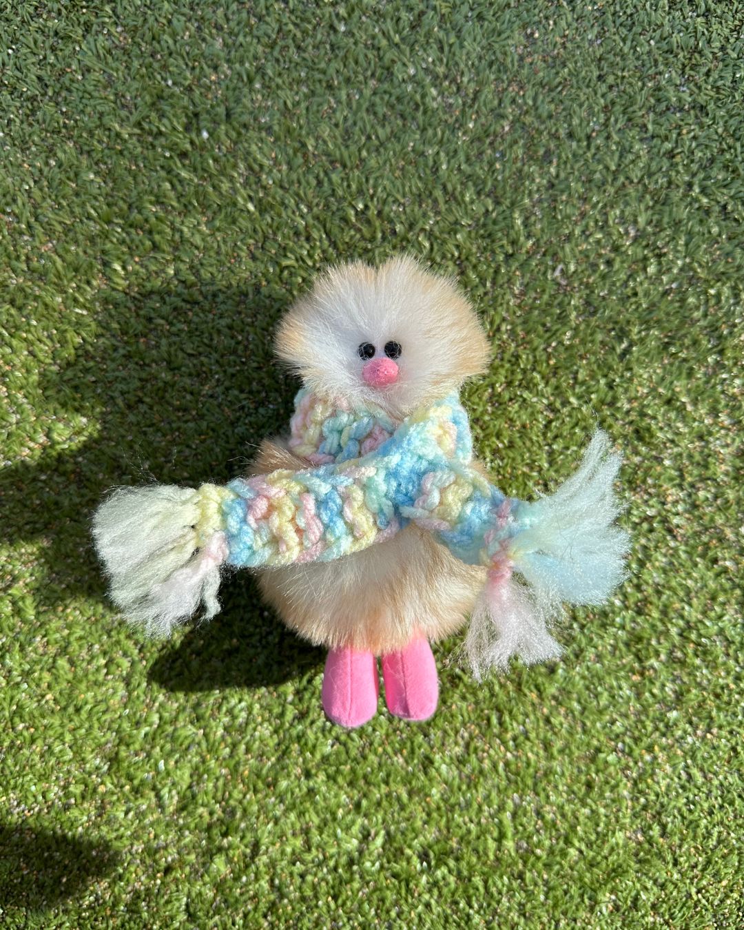 【予約販売】Mini Bird Keyring - マシュマロ Marshmallow -