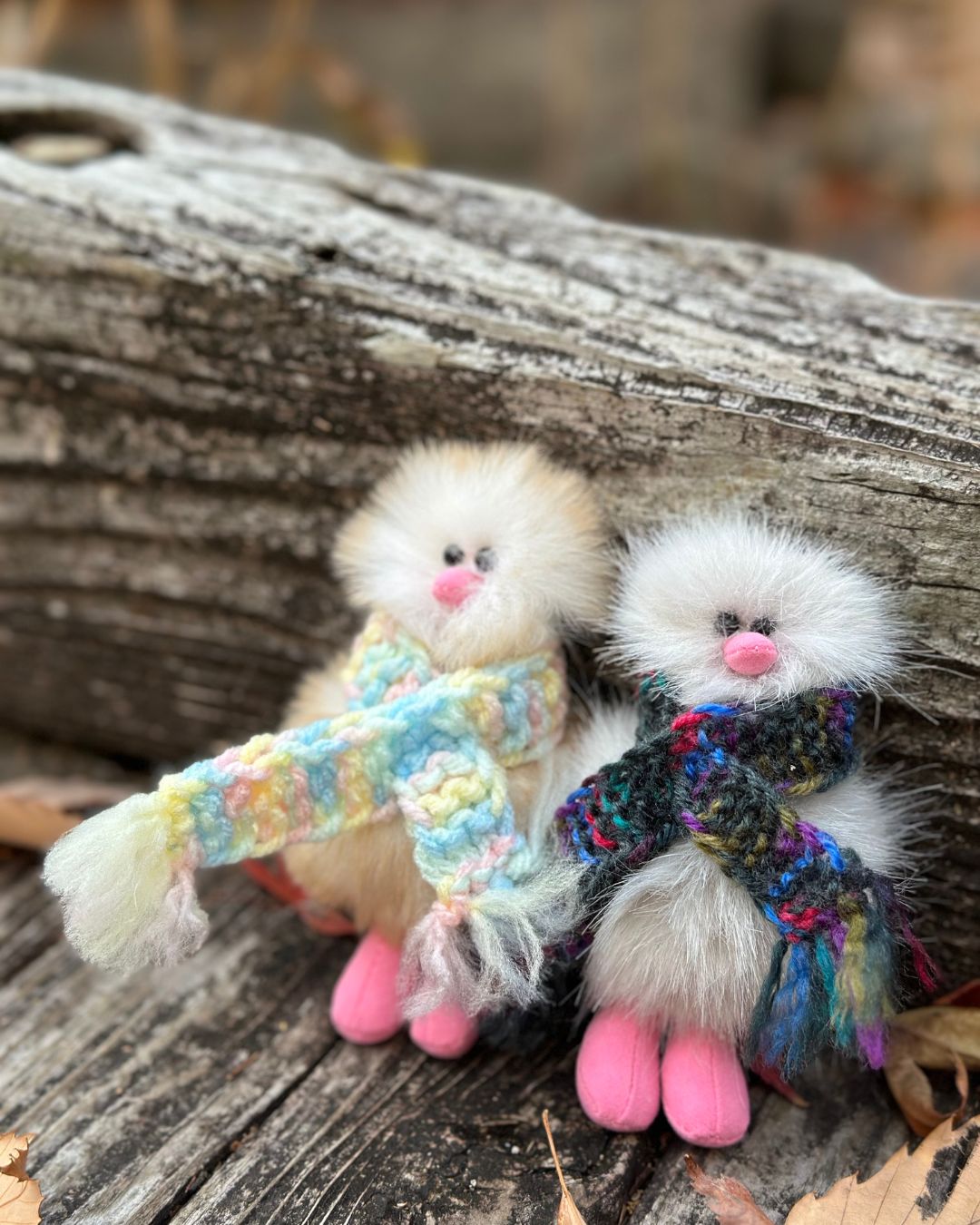 Mini Bird Keyring - ライトグレー Light gray -