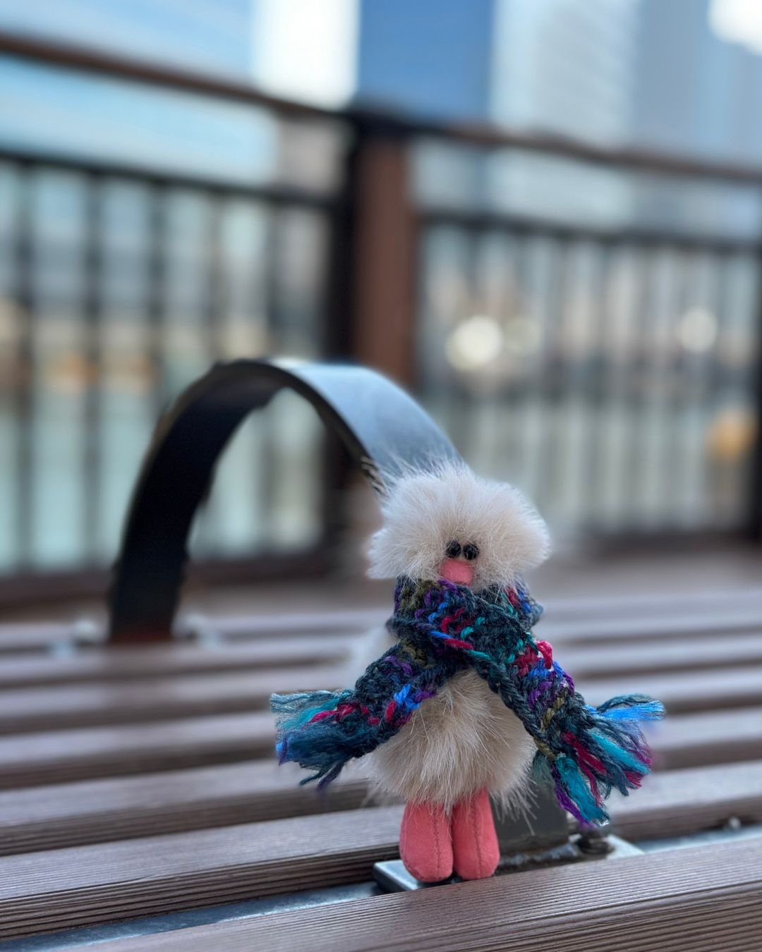 Mini Bird Keyring - オートミール Oatmeal -