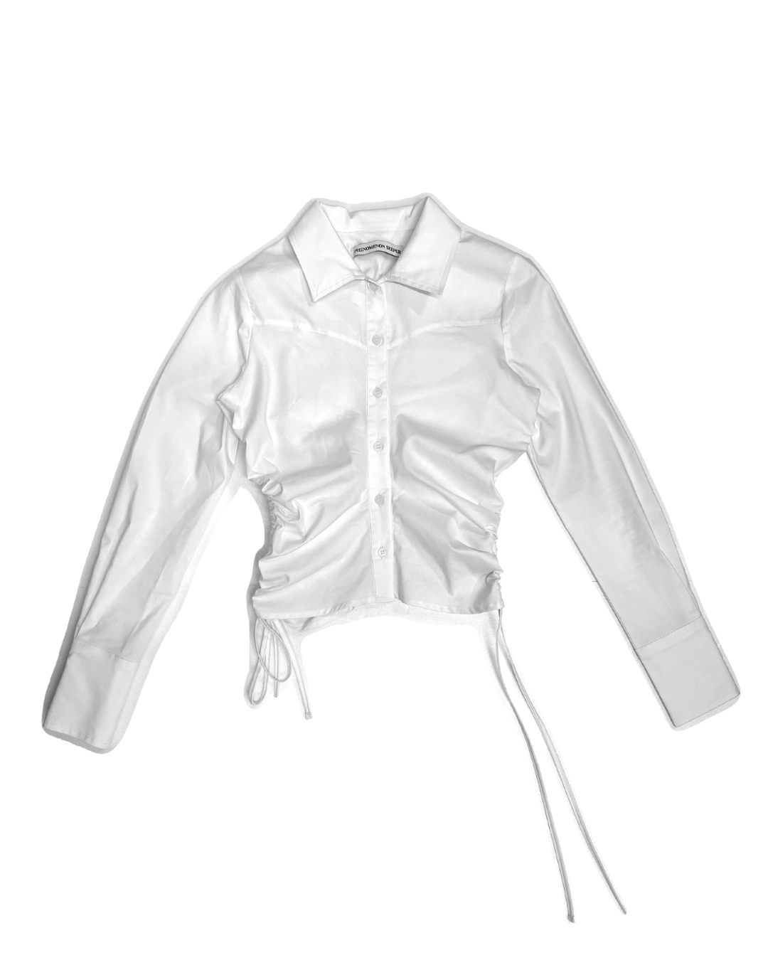 SHIRRING LONG SLEEVE SHIRT