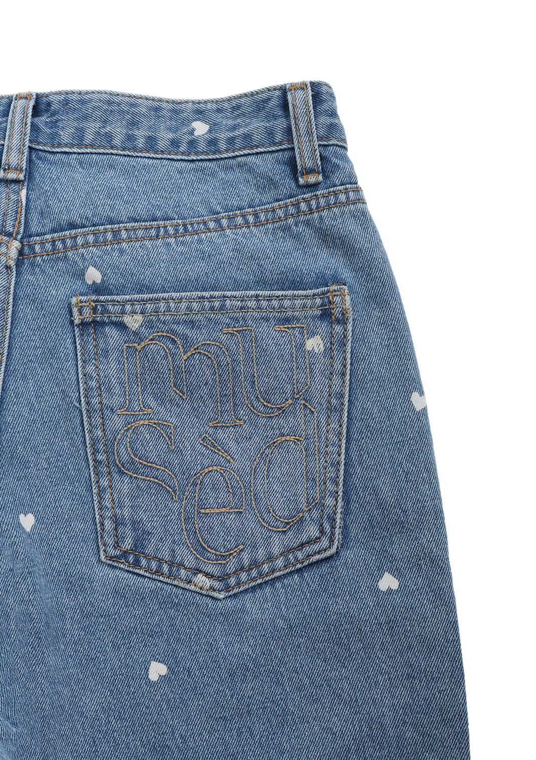 Heart Bleach Jeans