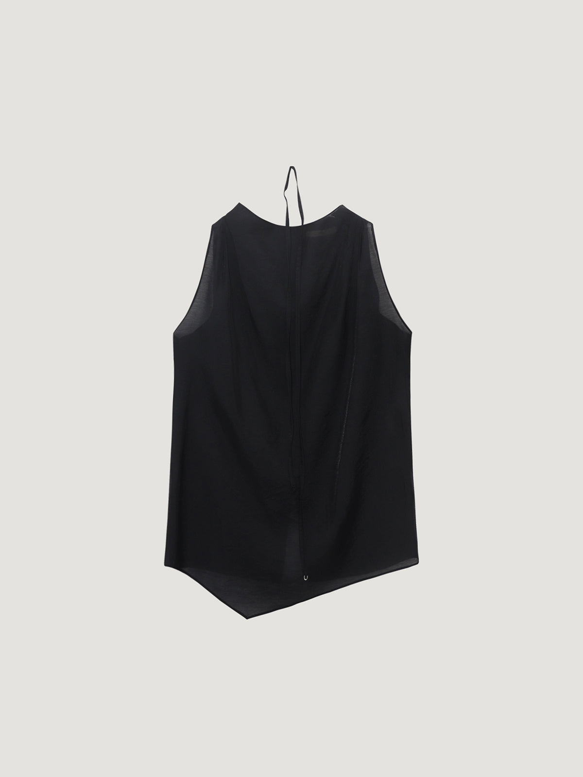 Drape See-Through Blouse