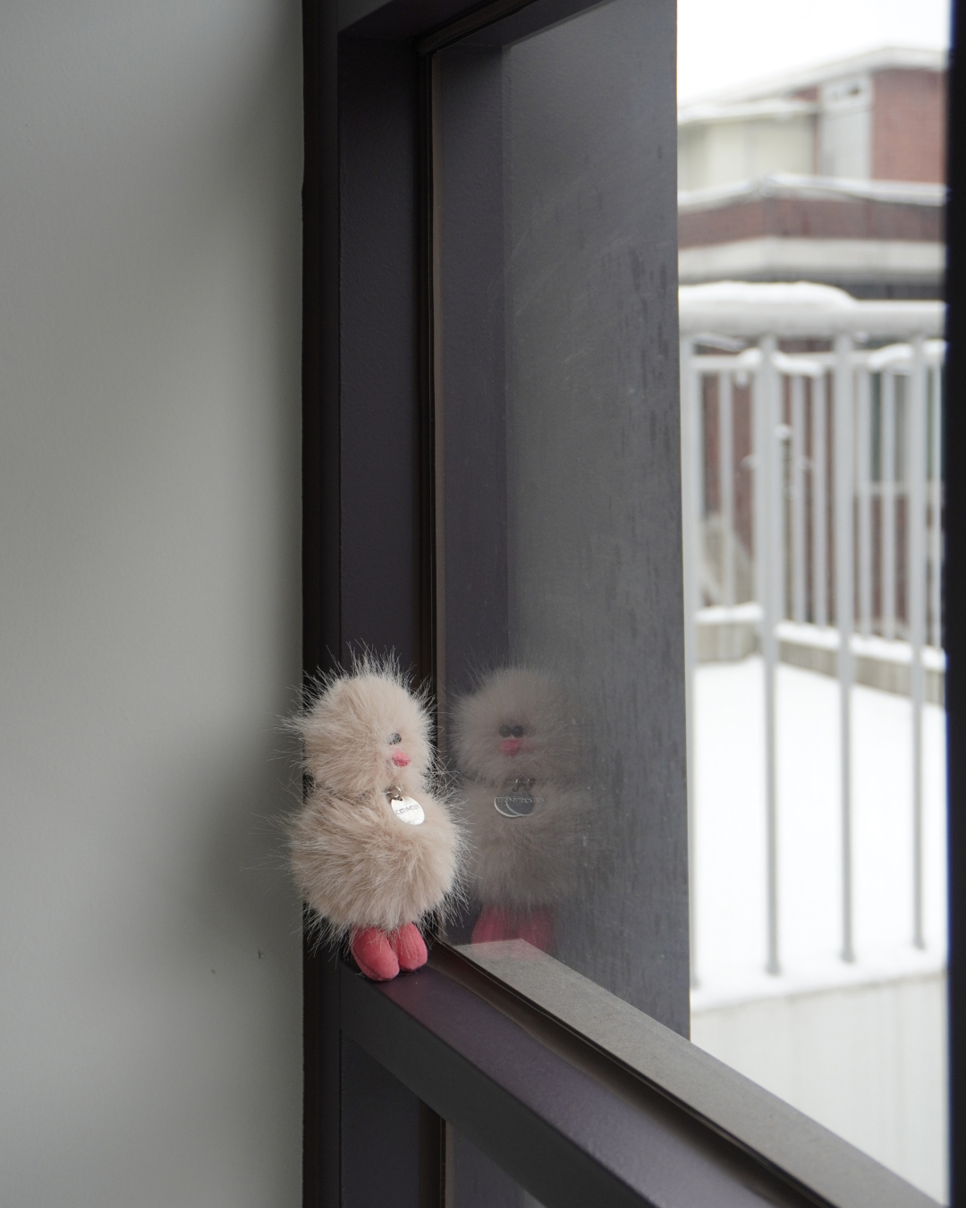 Mini Bird Keyring - オートミール Oatmeal -