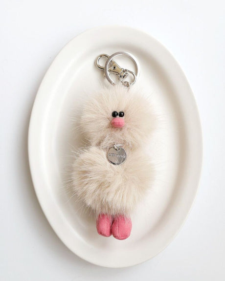 Mini Bird Keyring - オートミール Oatmeal -