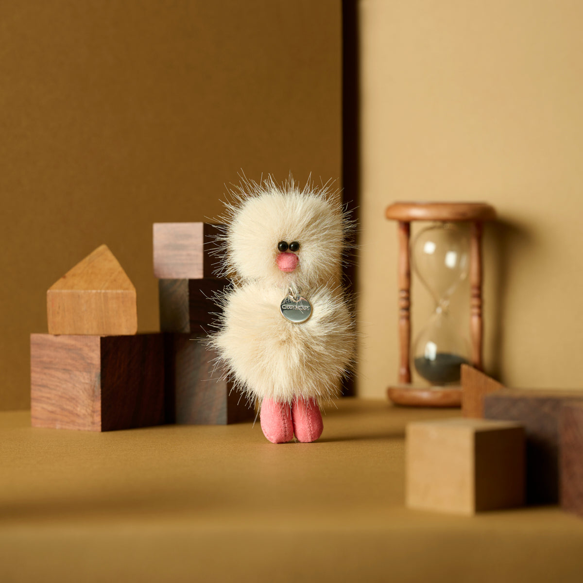 Mini Bird Keyring - オートミール Oatmeal -