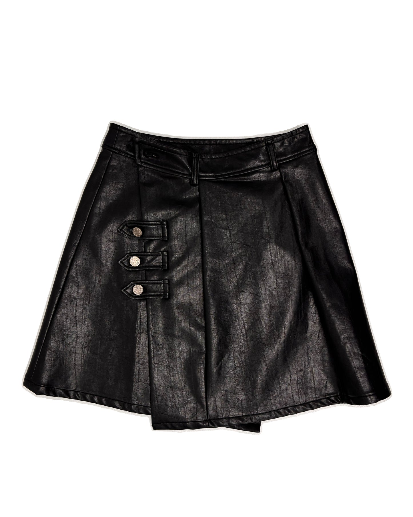 《PHENOMENON SEEPER》ECO LEATHER SKIRT