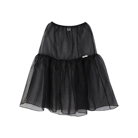 LR DOT SEE-THROUGH LAYERD SKIRT