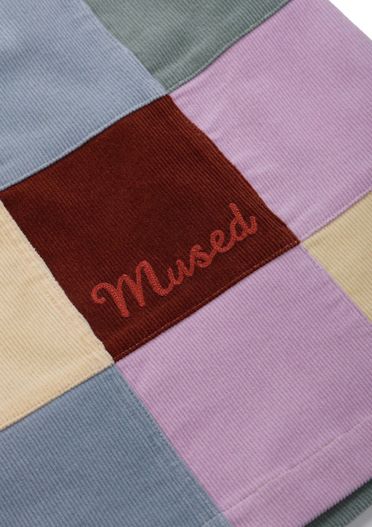 Mused Patchwork Corduroy Skirt