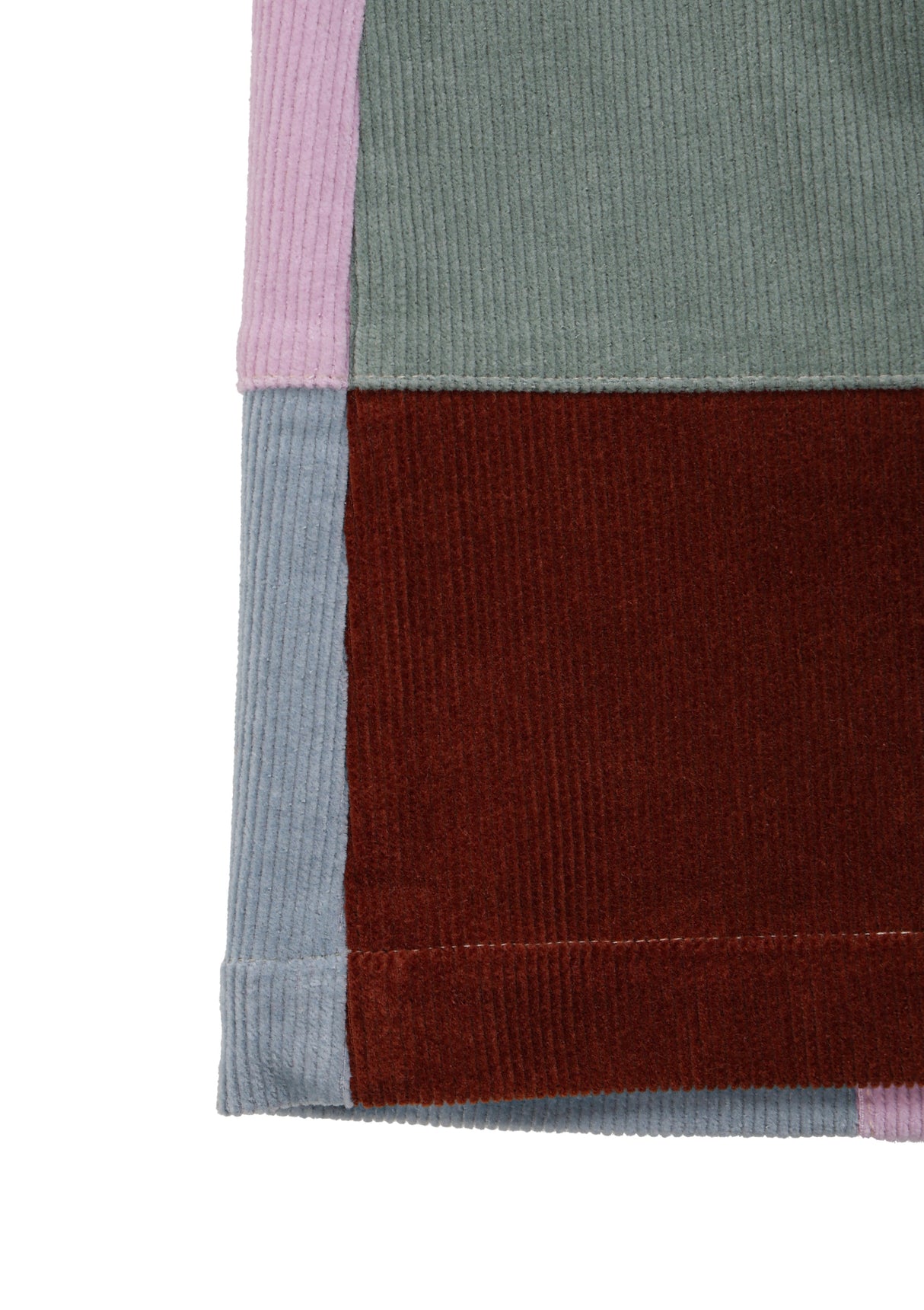 Mused Patchwork Corduroy Skirt