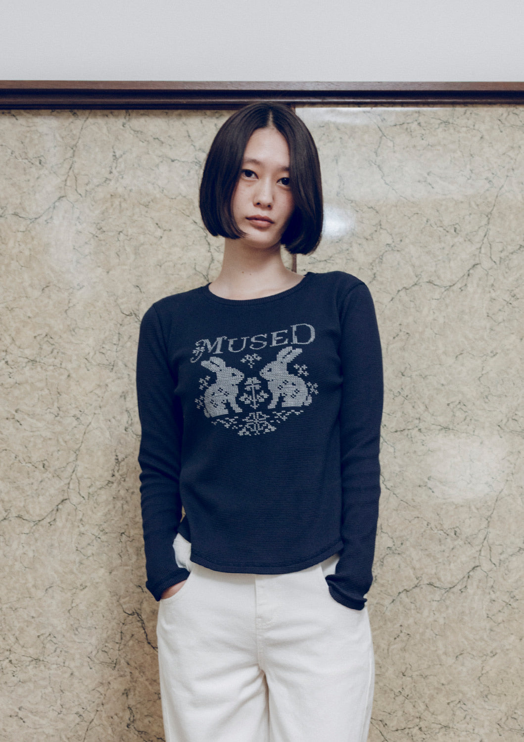 先行予約販売 - Mused Rabbit Waffle T-shirts