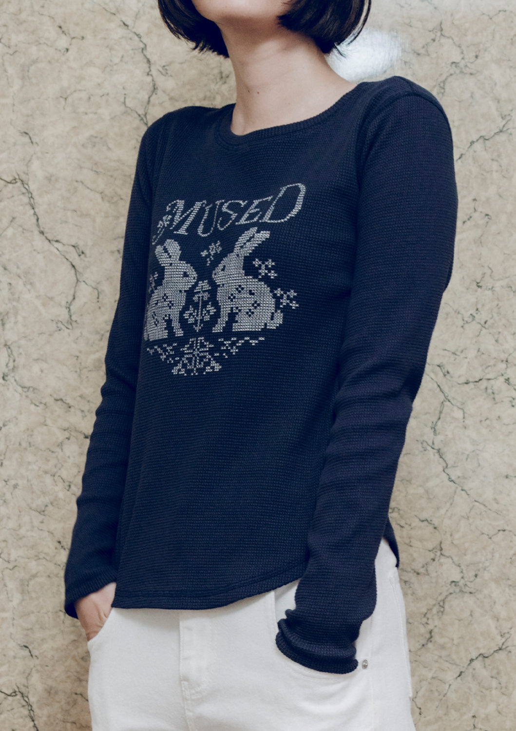 先行予約販売 - Mused Rabbit Waffle T-shirts