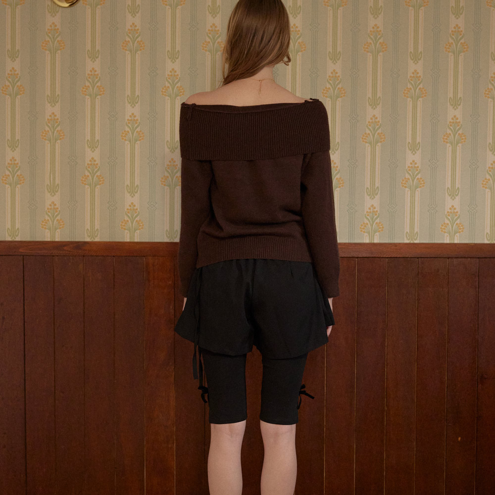 PLEATS MINI SKIRT PANTS