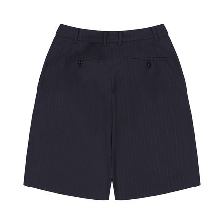 SPRING PIN STRIPE BERMUDA SHORTS