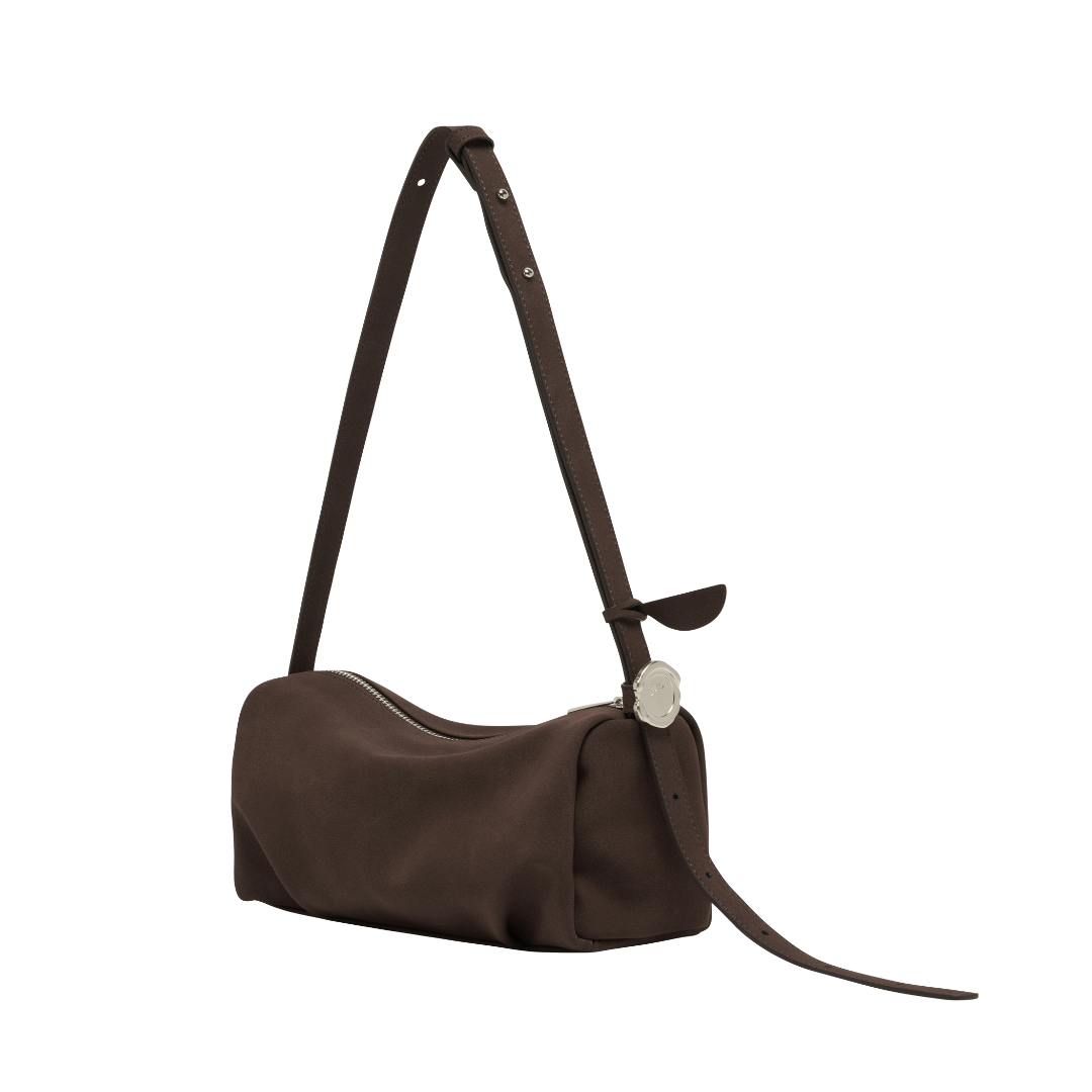 Bento bag - Suede Darkbrown