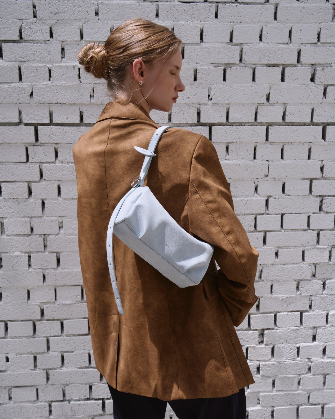 Bento bag - Suede Skyblue