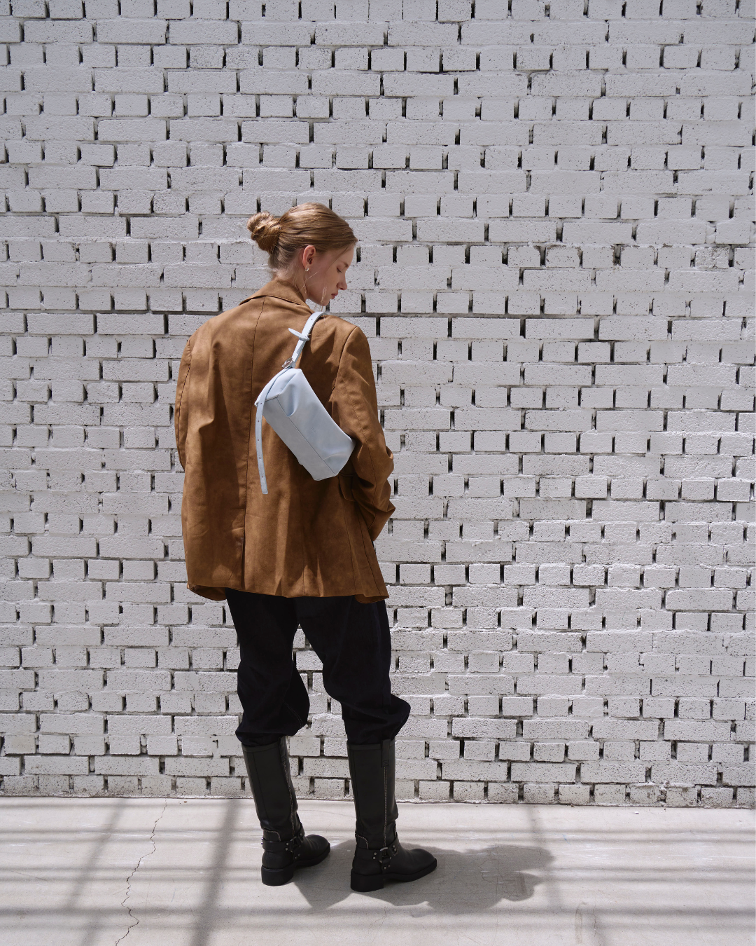 Bento bag - Suede Skyblue