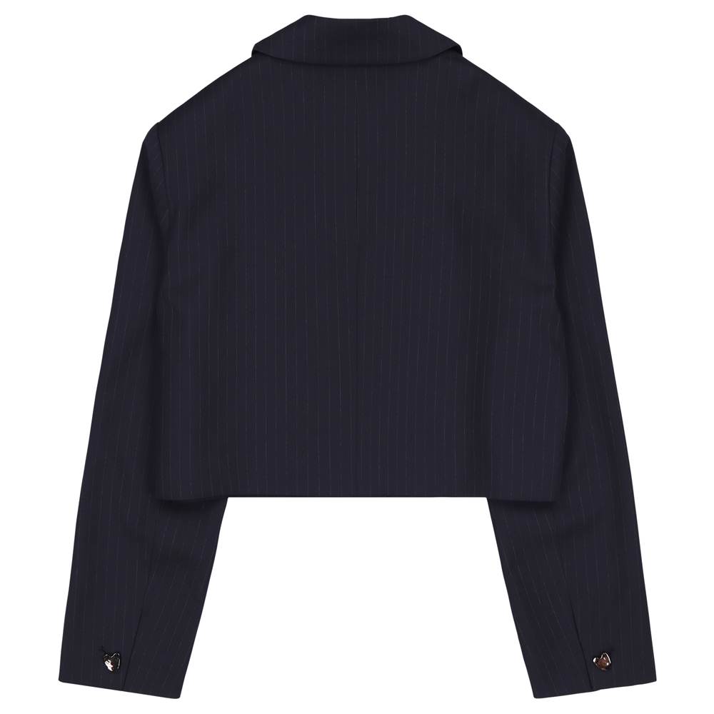 TAILOR SEMI CROP STRIPE JACKET