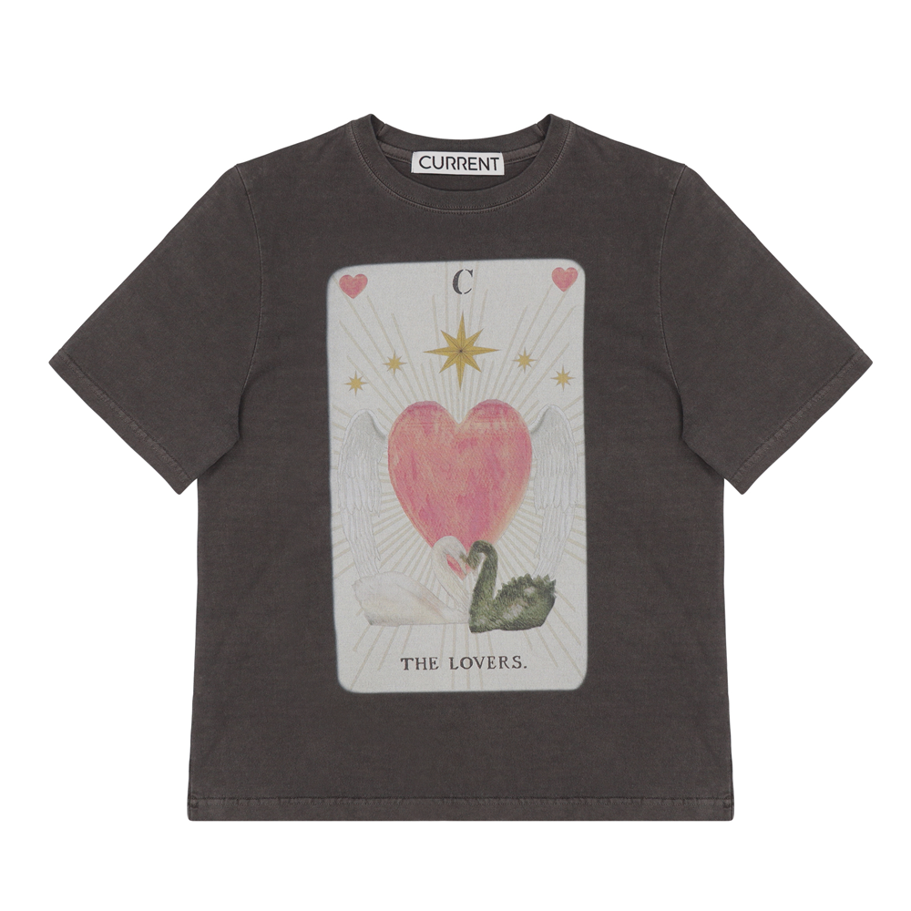 《CURRENT》THE LOVERS TAROT GRAPHIC T-SHIRT