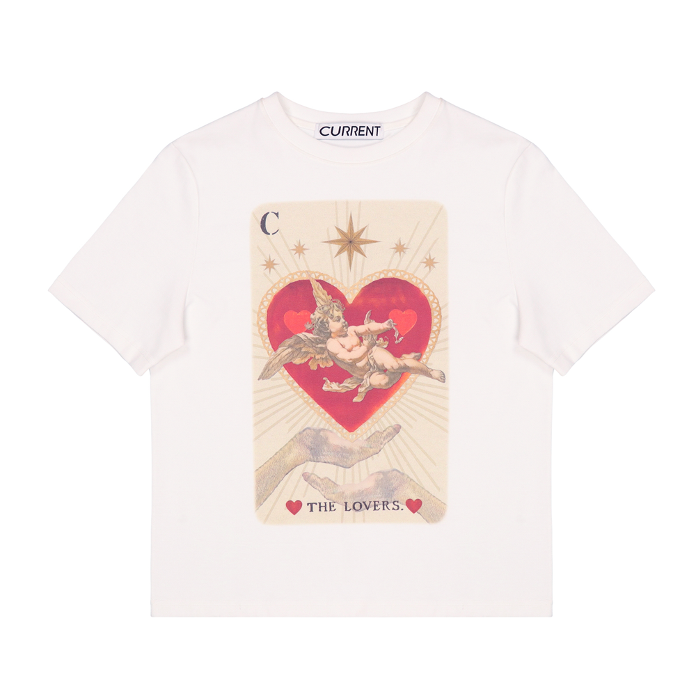 《CURRENT》THE LOVERS TAROT GRAPHIC T-SHIRT