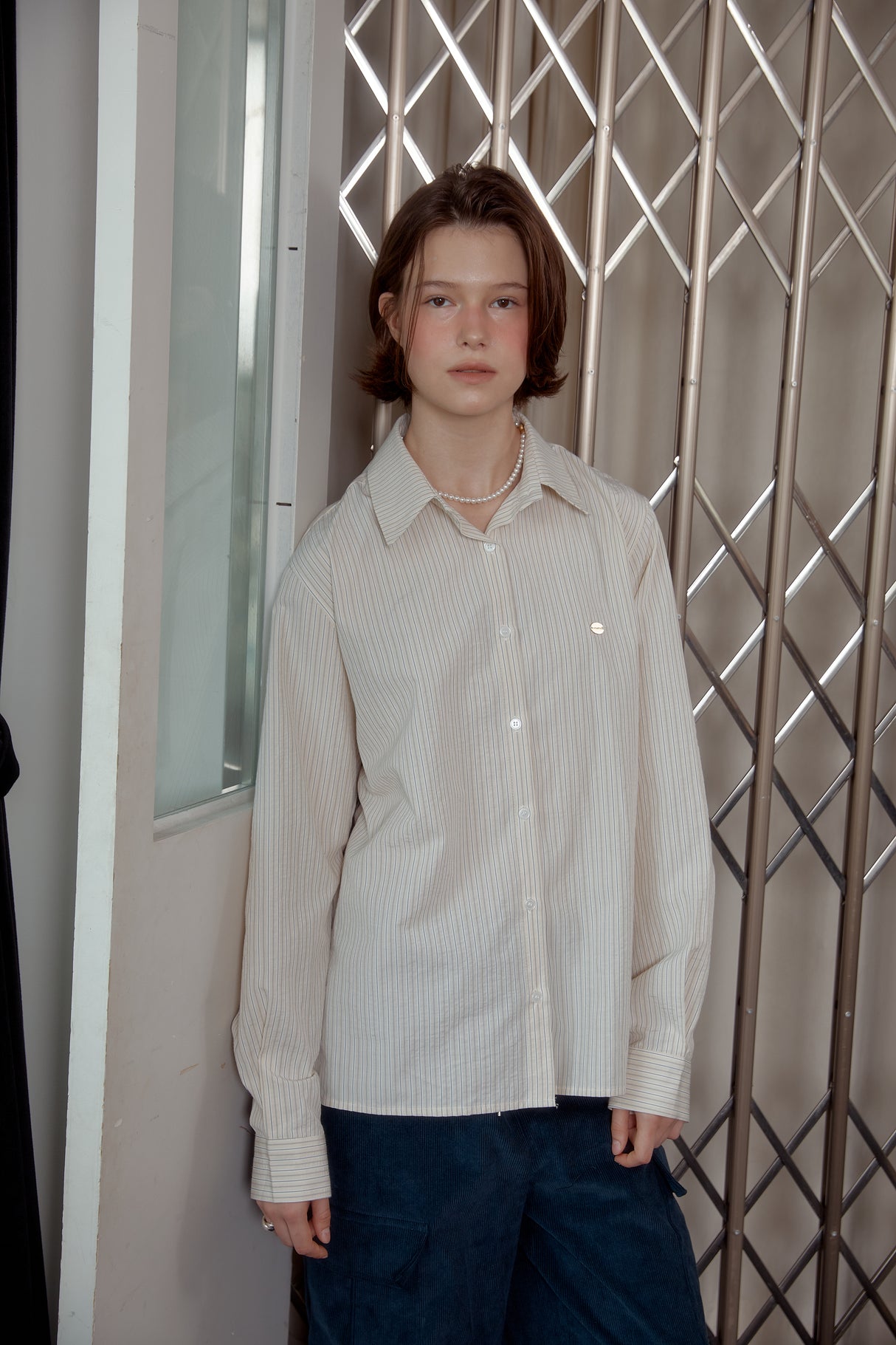 SEERSUCKER SHIRT - YELLOW