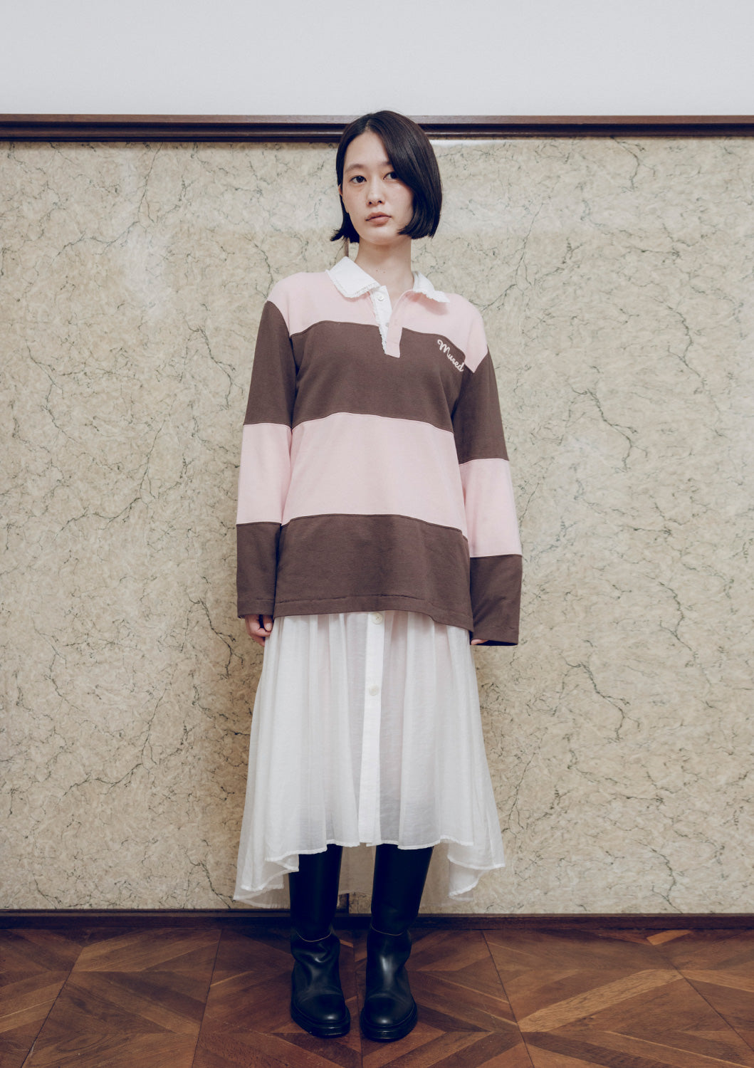 先行予約販売 - Mused Patchwork Rugby T-shirts
