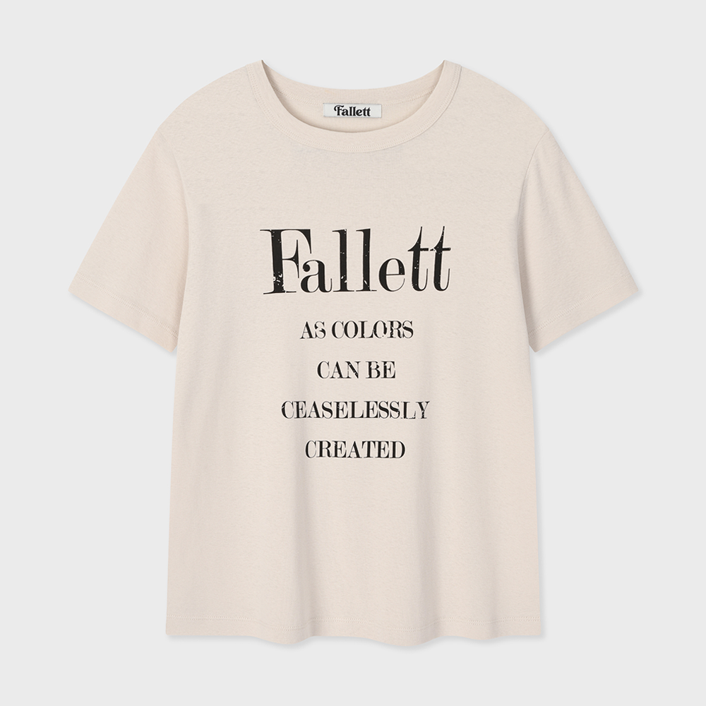 《FALLETT》typography short sleeve