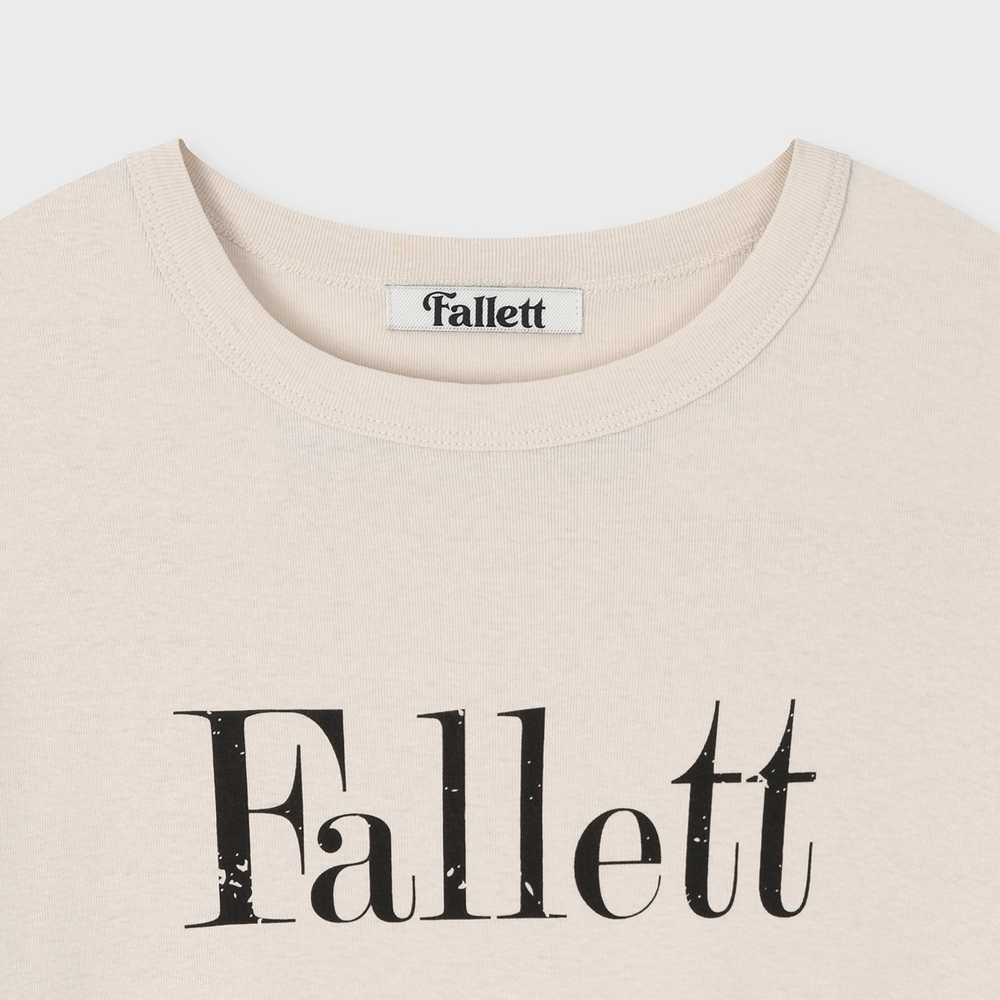 《FALLETT》typography short sleeve
