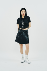 ECO LEATHER SKIRT