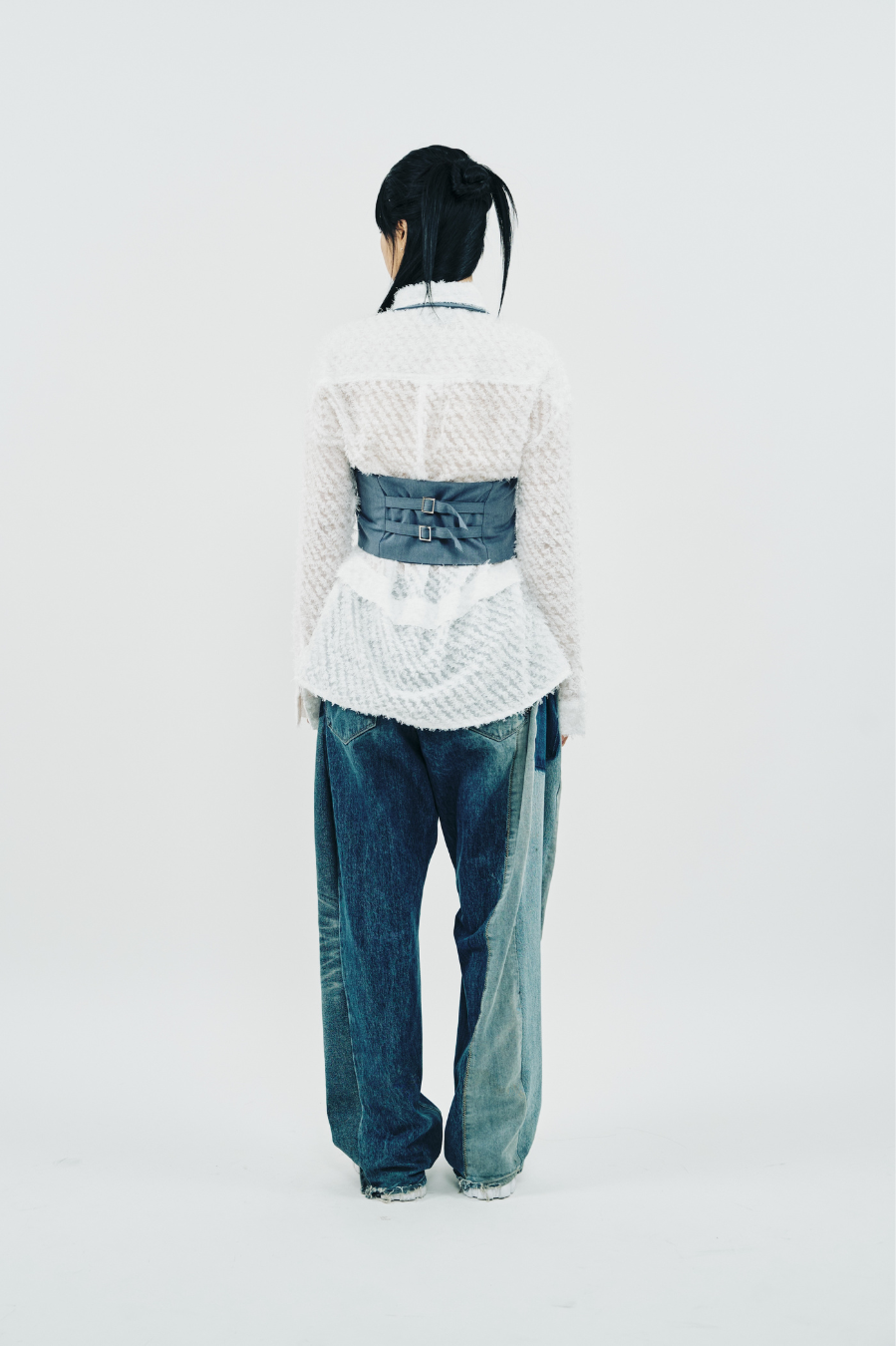 UNBLANCE SHIRRING VEST