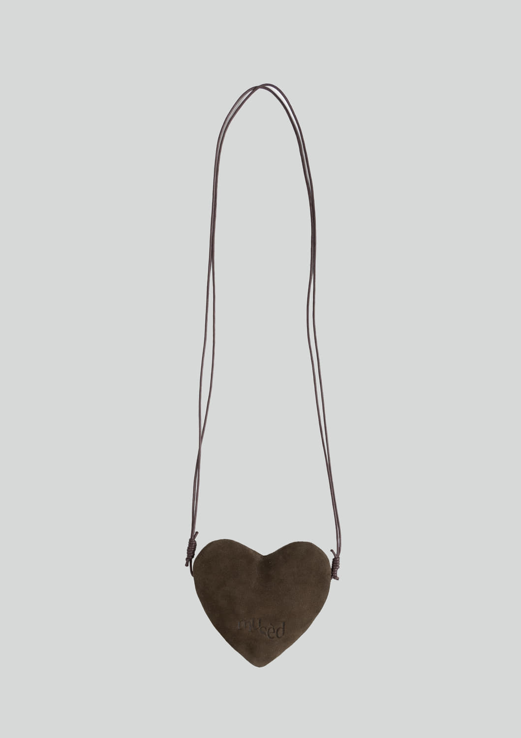 Mused Real Suede Heart Bag
