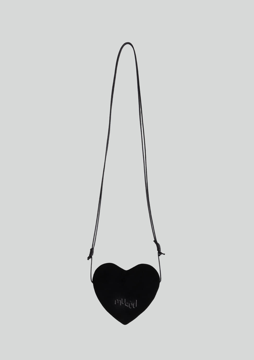 Mused Real Suede Heart Bag