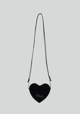 Mused Real Suede Heart Bag