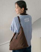 ANC SUEDE HOBO BAG & CARD WALLET SET