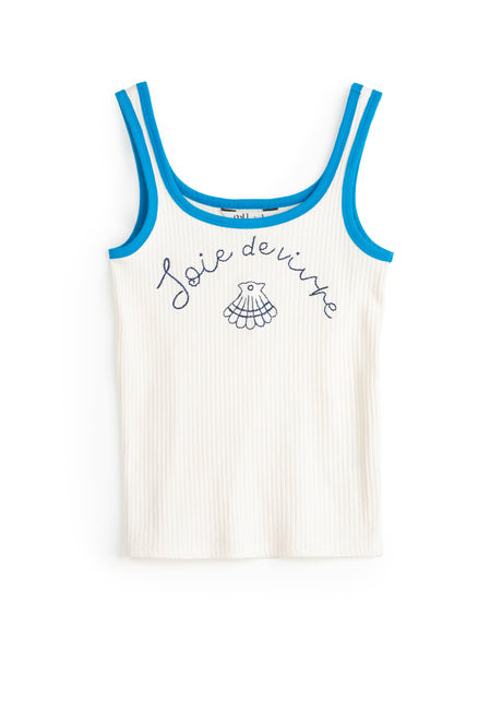 Sea Shell Emb Tank Top