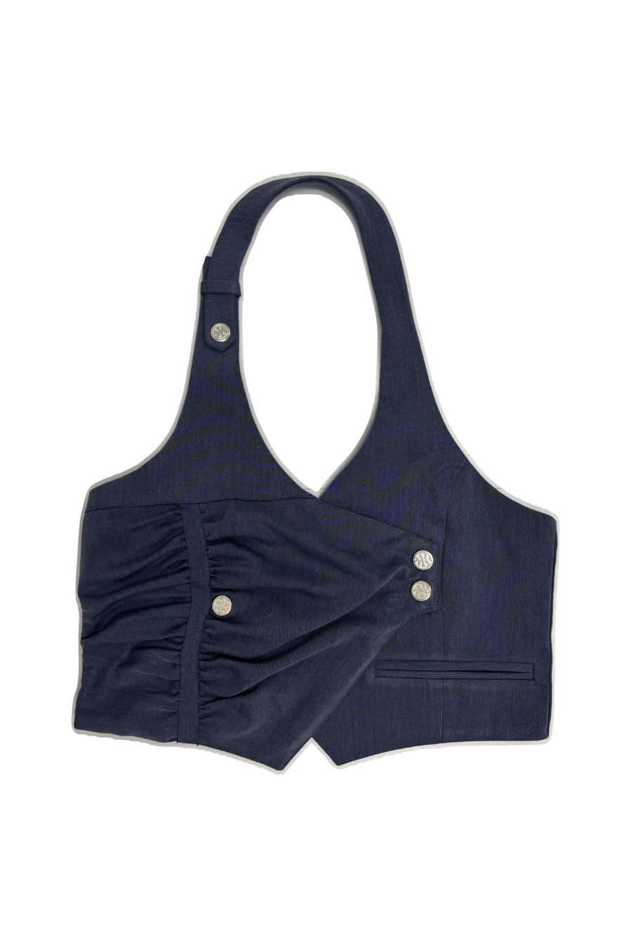 UNBLANCE SHIRRING VEST
