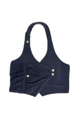 UNBLANCE SHIRRING VEST