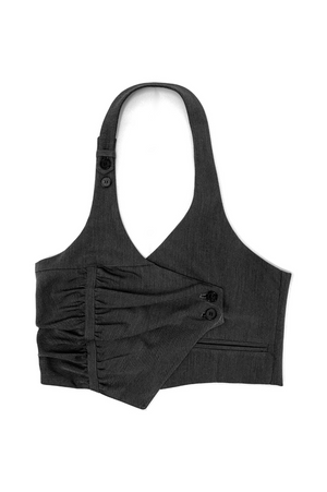 UNBLANCE SHIRRING VEST