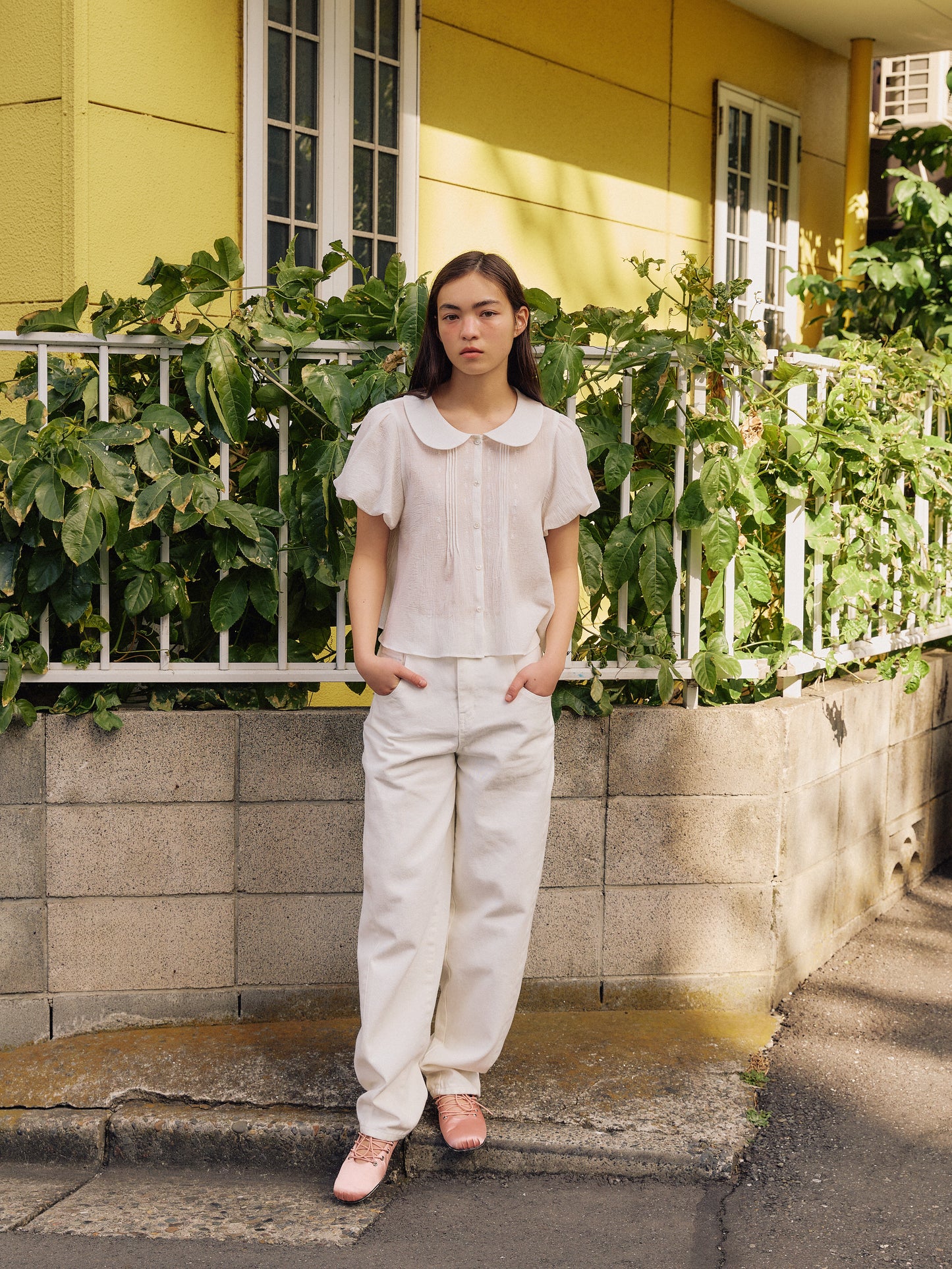 Sun Pin-Tuck Blouse