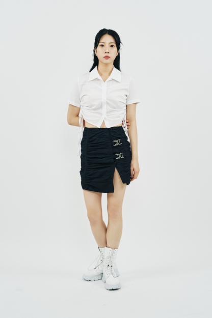 SHIRRING SKIRT