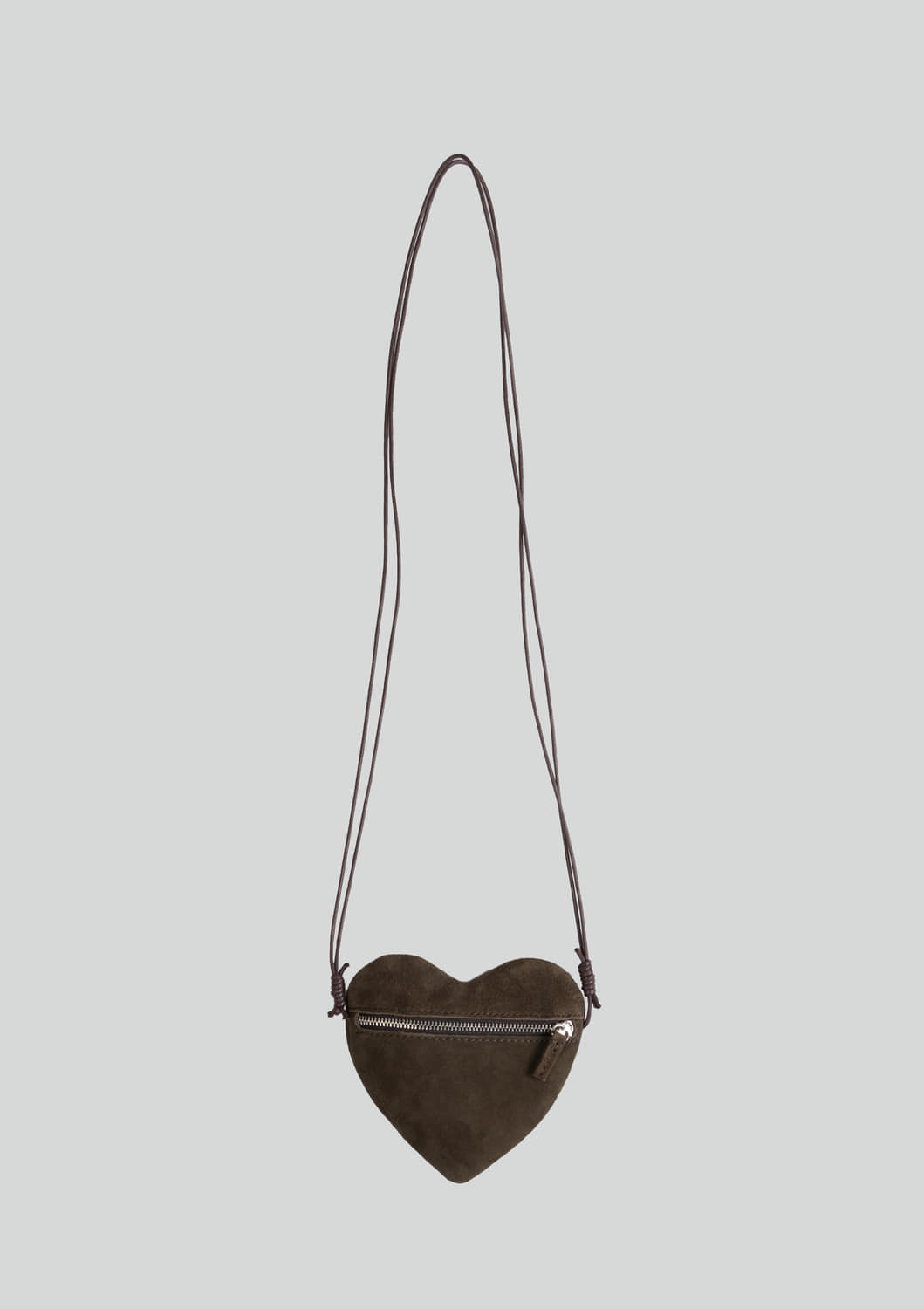 Mused Real Suede Heart Bag