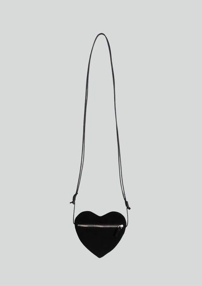 Mused Real Suede Heart Bag