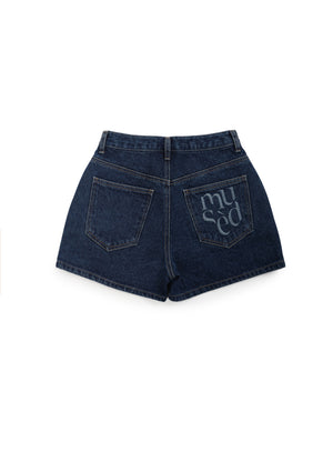 Emb Denim Shorts