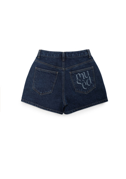 《mused》Emb Denim Shorts