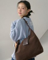 ANC SUEDE HOBO BAG & CARD WALLET SET