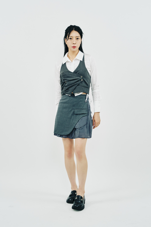 SHIRT PLEATS SKIRT